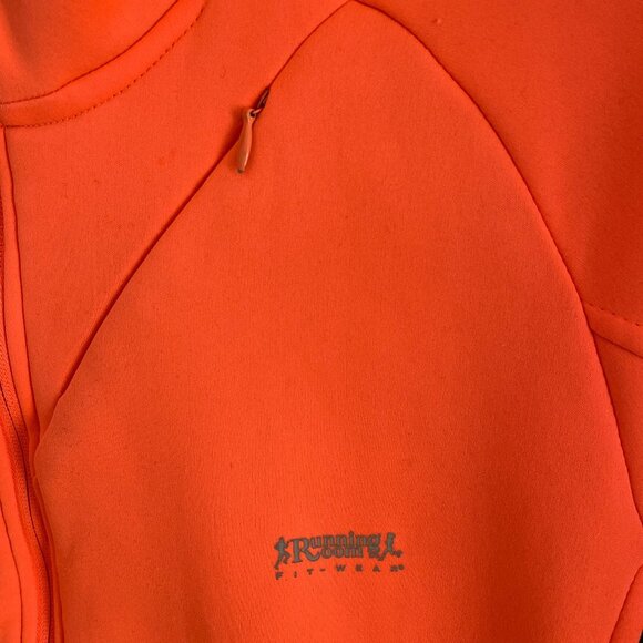 Running Room Florescent Orange Hi Viz Unisex Jacket Polyester Sz S - Picture 5 of 8